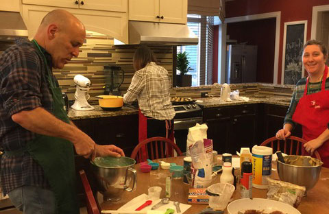 image of Jeffrey Newcorn making goodies