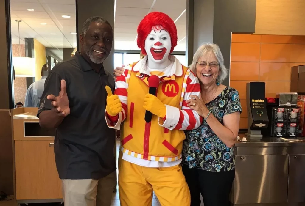 Dorothy Wayne and Ronald McDonald